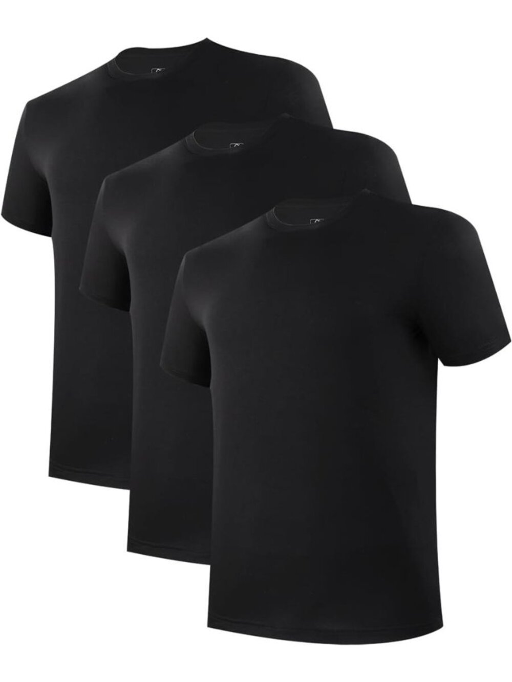 BAMBOO COOL Mens Undershirts Pack, Soft T Shirts for Men, Moisture Wicking